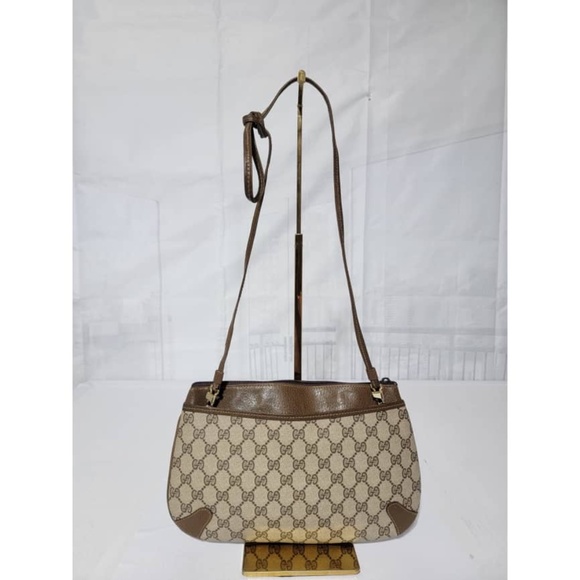 Authentic GUCCI Vintage GG Canvas Web Sherry Line Shoulder/Crossbody Bag… - Picture 3 of 12